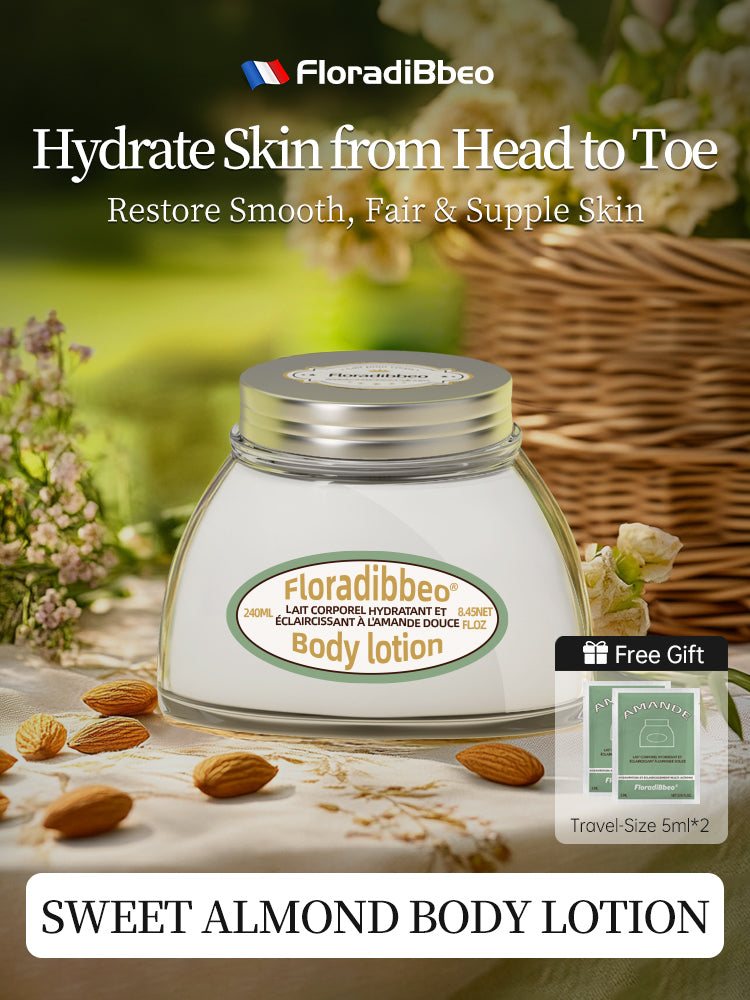 French Whitening Body Lotion Glycerin Almond Moisturizing and Nourishing, long-lasting fragrance for women with dry skin in autumn and winter, genuine product