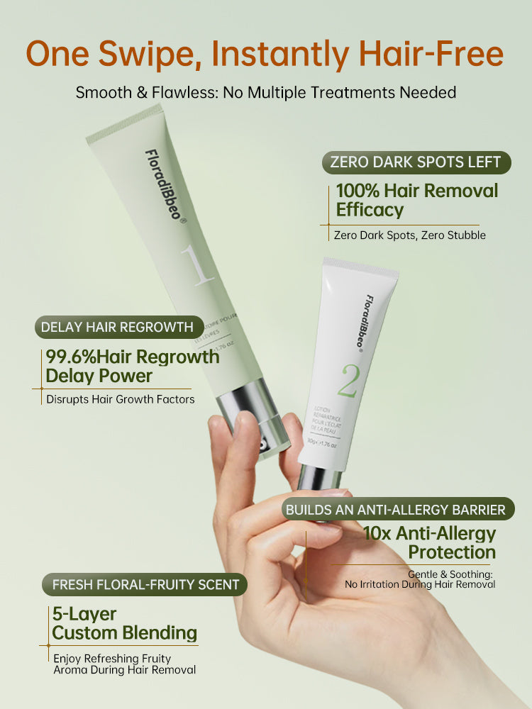 Lip hair remover cream for removing lip hair, small beards, facial hair and body hair. A special hair remover for ladies. It is not permanent