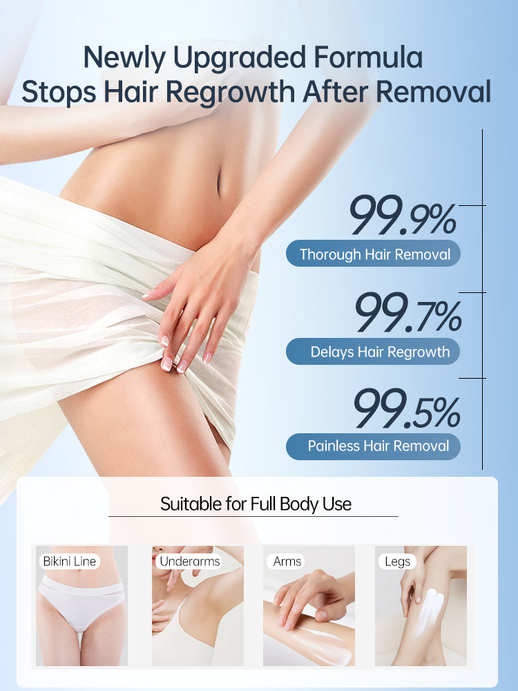 Imported women's private area hair removal cream, specially designed for removing hair from private areas to remove hair without leaving blackness, armpits, and bikini bodies all over