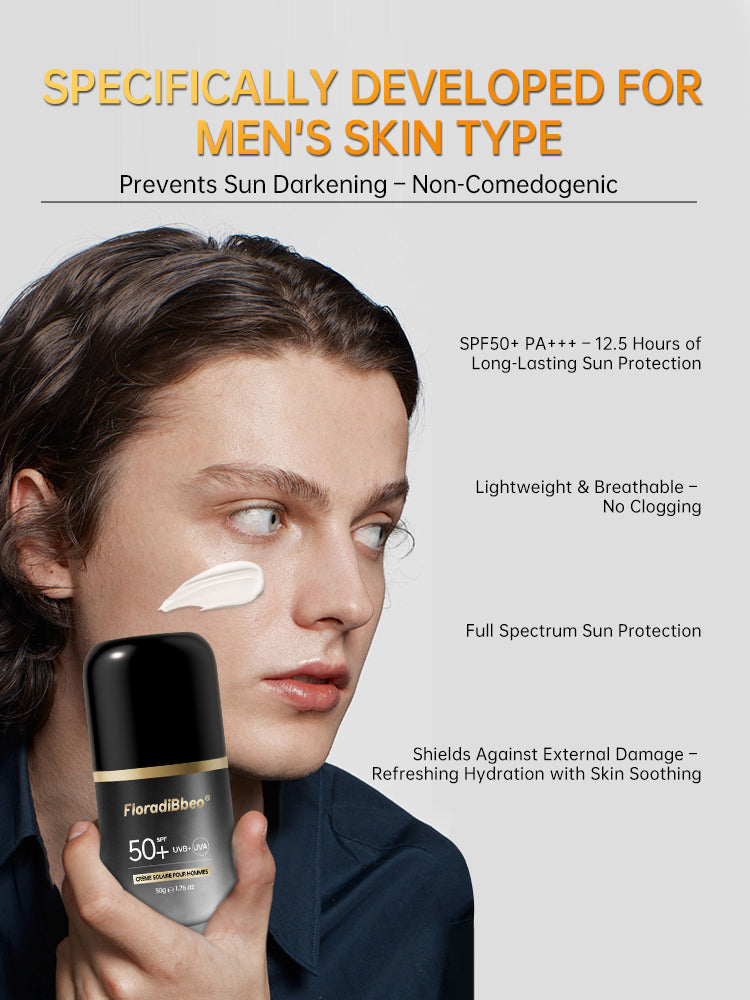 Men's sunscreen, outdoor special sports UV protection, men's isolation cream, whey refreshing, not greasy, not false white