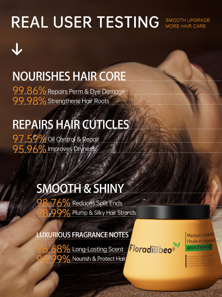 Imported hair mask repairs dryness, hydrates and smooths, perming and dyeing damage, dog's keratin conditioner improves frizz and softness