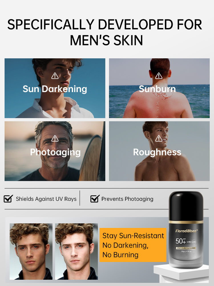 Men's sunscreen, outdoor special sports UV protection, men's isolation cream, whey refreshing, not greasy, not false white