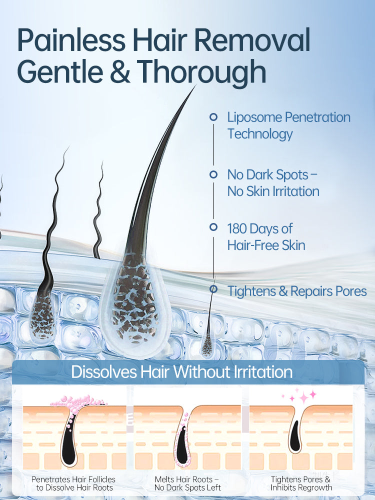 Imported women's private area hair removal cream, specially designed for removing hair from private areas to remove hair without leaving blackness, armpits, and bikini bodies all over