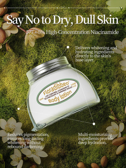 French Whitening Body Lotion Glycerin Almond Moisturizing and Nourishing, long-lasting fragrance for women with dry skin in autumn and winter, genuine product